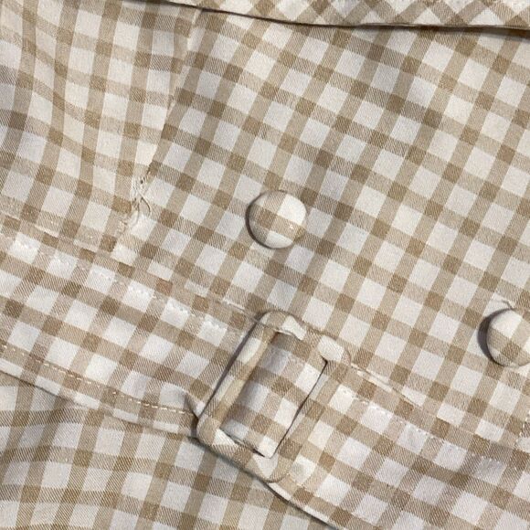 Forever 21 Women's Size S Pants and Top Set 2 Pieces Gingham Butter Yellow Plaid - Picture 4 of 4